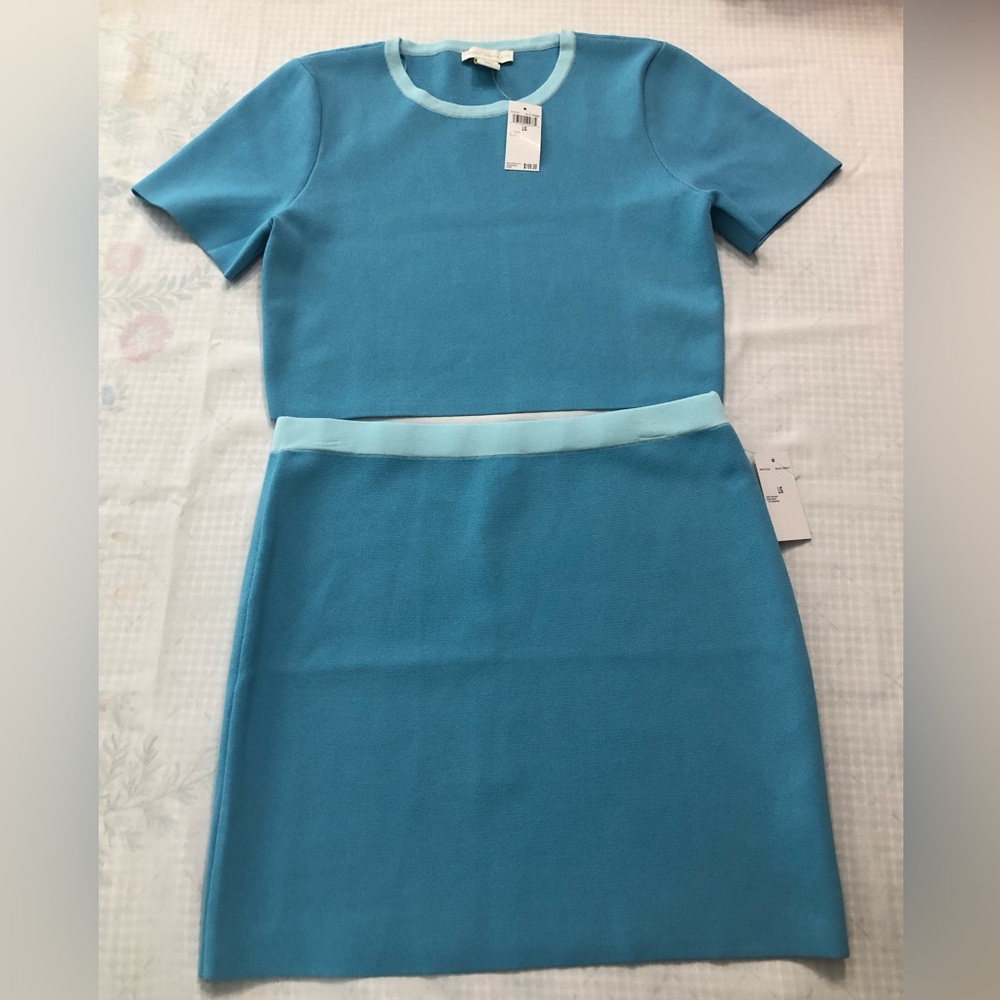 House of Harlow 1960 Aqua Blue Skirt Set